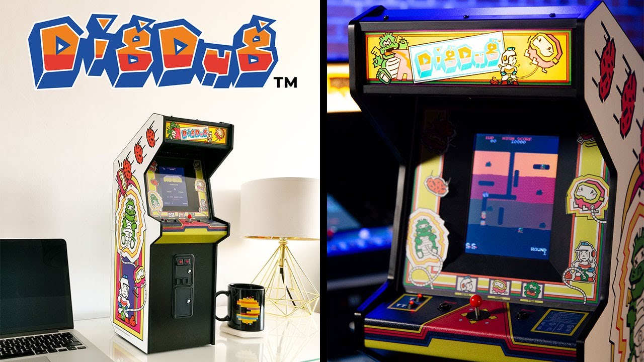 We made a Dig Dug Mini Arcade Cabinet
