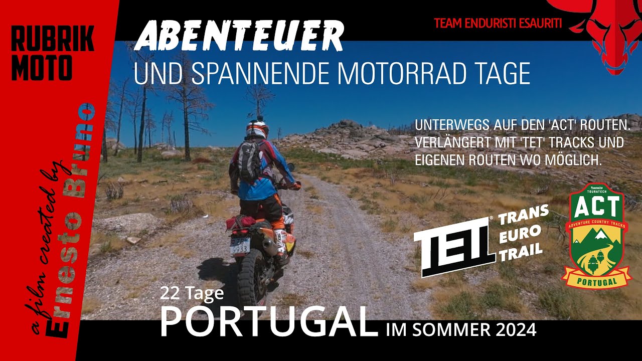 ACT Portugal Motorrad Teil 1 - Mit unseren Frauen auf ACT und TET - Tracks unterweges