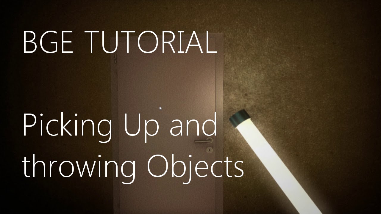 Blender Game Engine - Pick Up & Throw Objects (Tutorial)