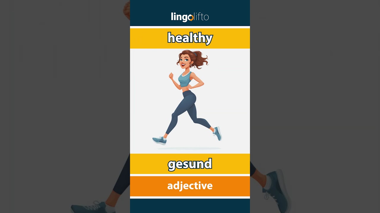 🇬🇧🇩🇪 healthy - gesund : learn English : Lernen wir Englisch : vocabulary builder
