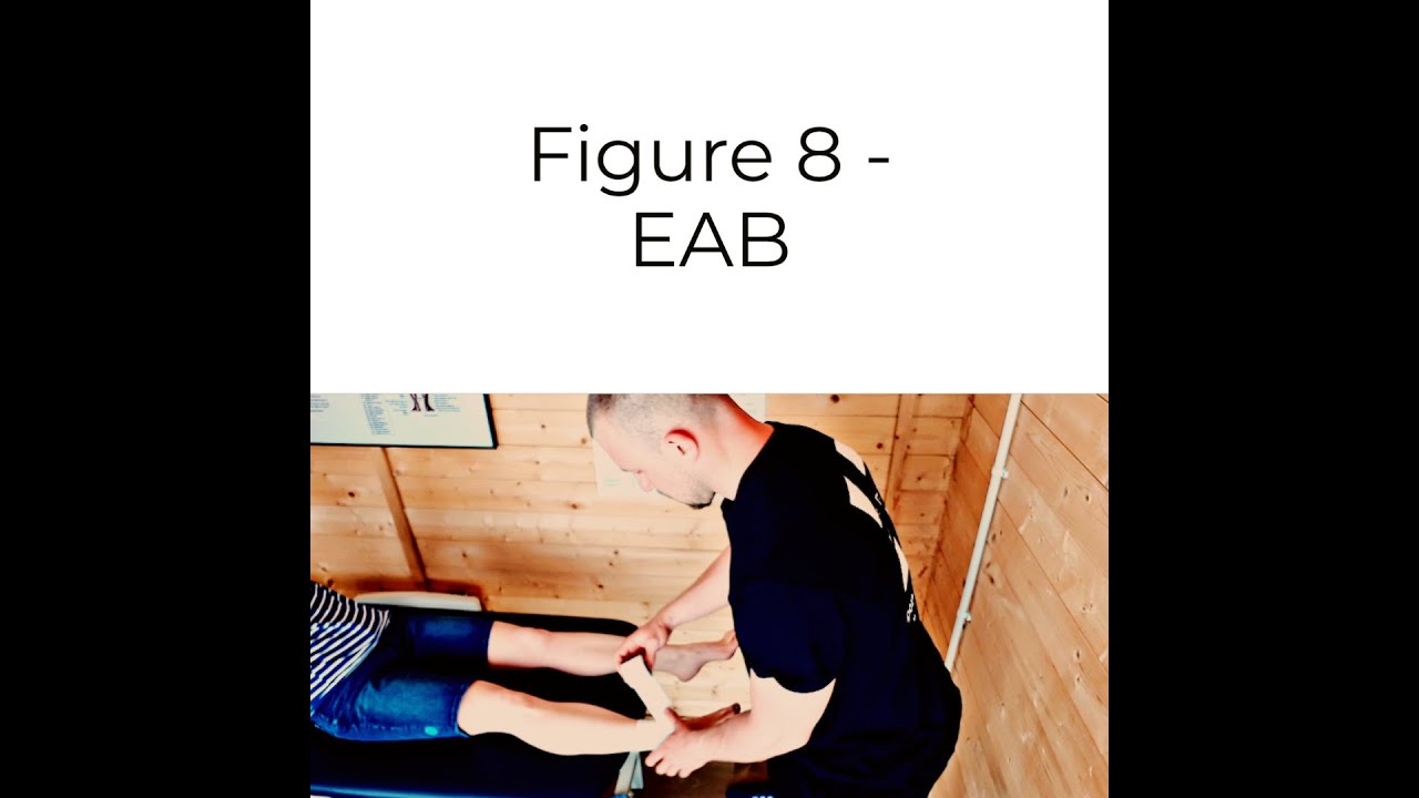 Ankle taping - Figure 8 using EAB