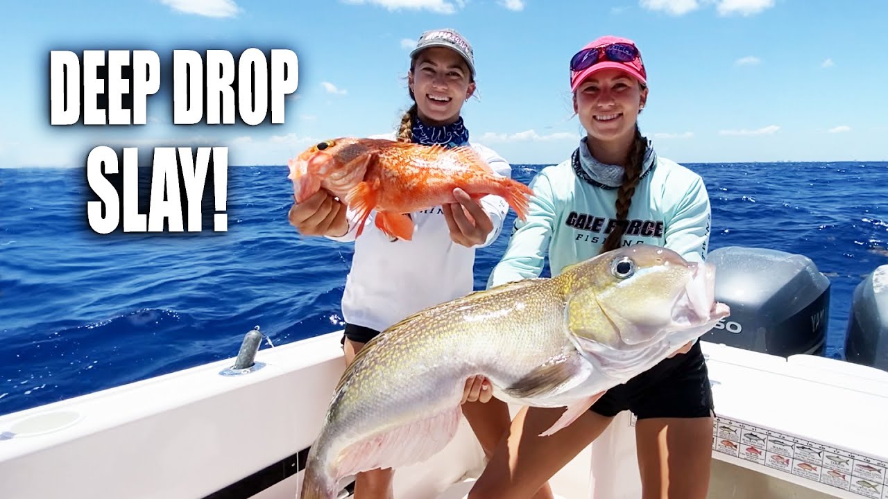 CATCHING ALIEN FISH 👽🐟 How to deep drop for Black Belly Rose Fish + TileFish | Gale Force Twins