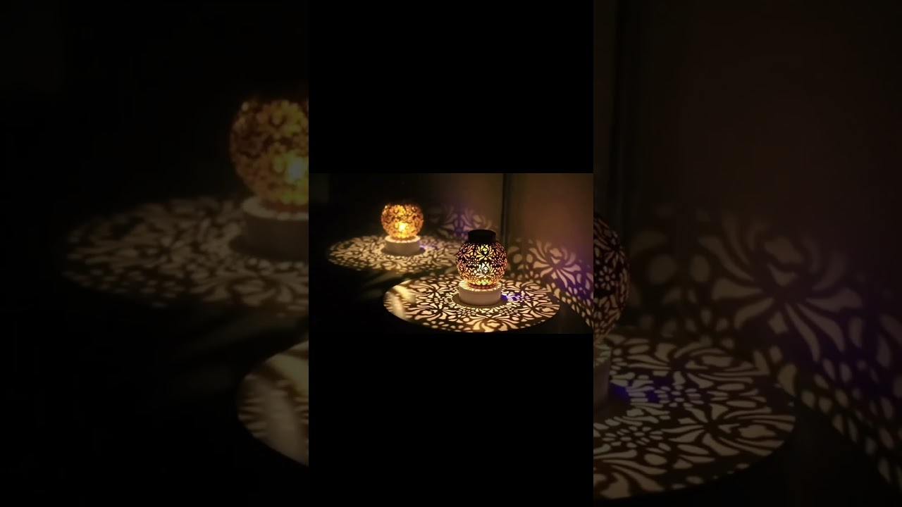 LED Solar Hanging Lantern Lights  #solarlights #gardenlights #solar #decorlights #holidaylights