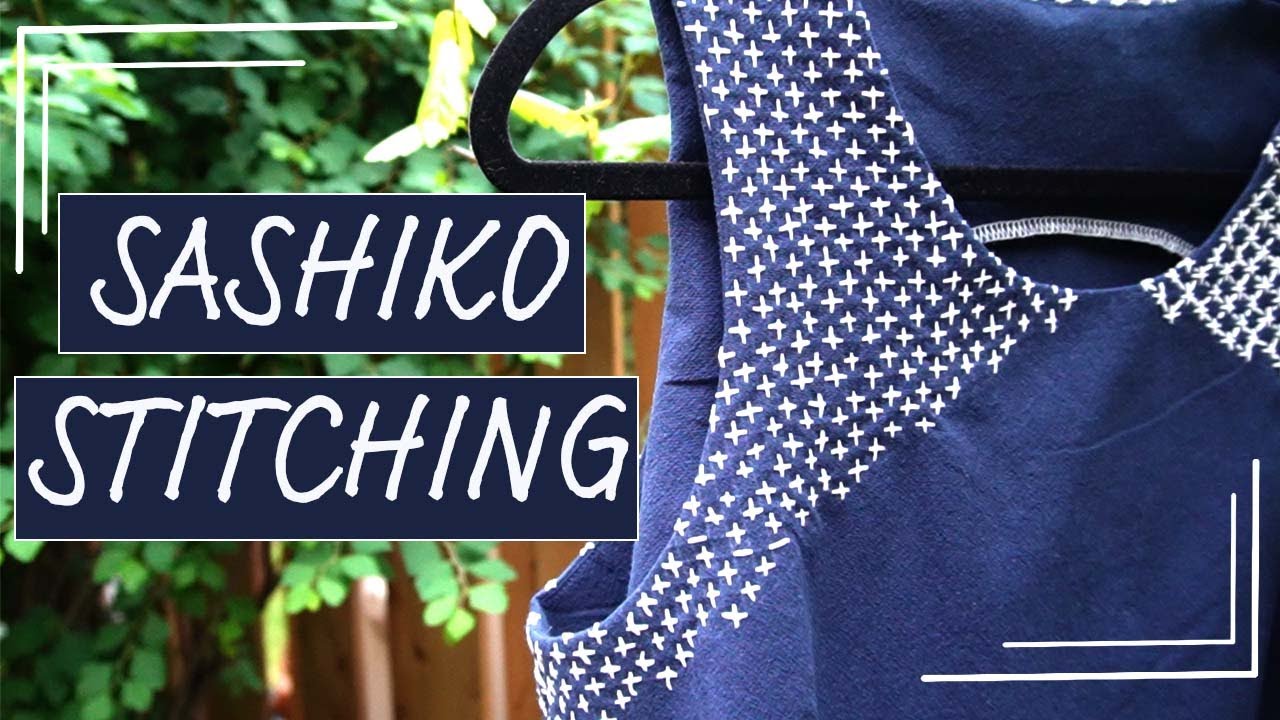 Beginner Sashiko stitching | How to add Sashiko to a garment