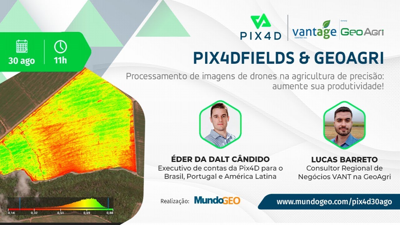 Webinar PIX4Dfields & GeoAgri: Processamento de imagens de drones na agricultura de precisão