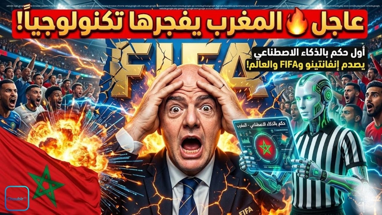 عاجل 🔥 المغرب يفجرها تكنولوجياً! أول حكم بالذكاء الاصطناعي يصدم إنفانتينو وFIFA والعالم!