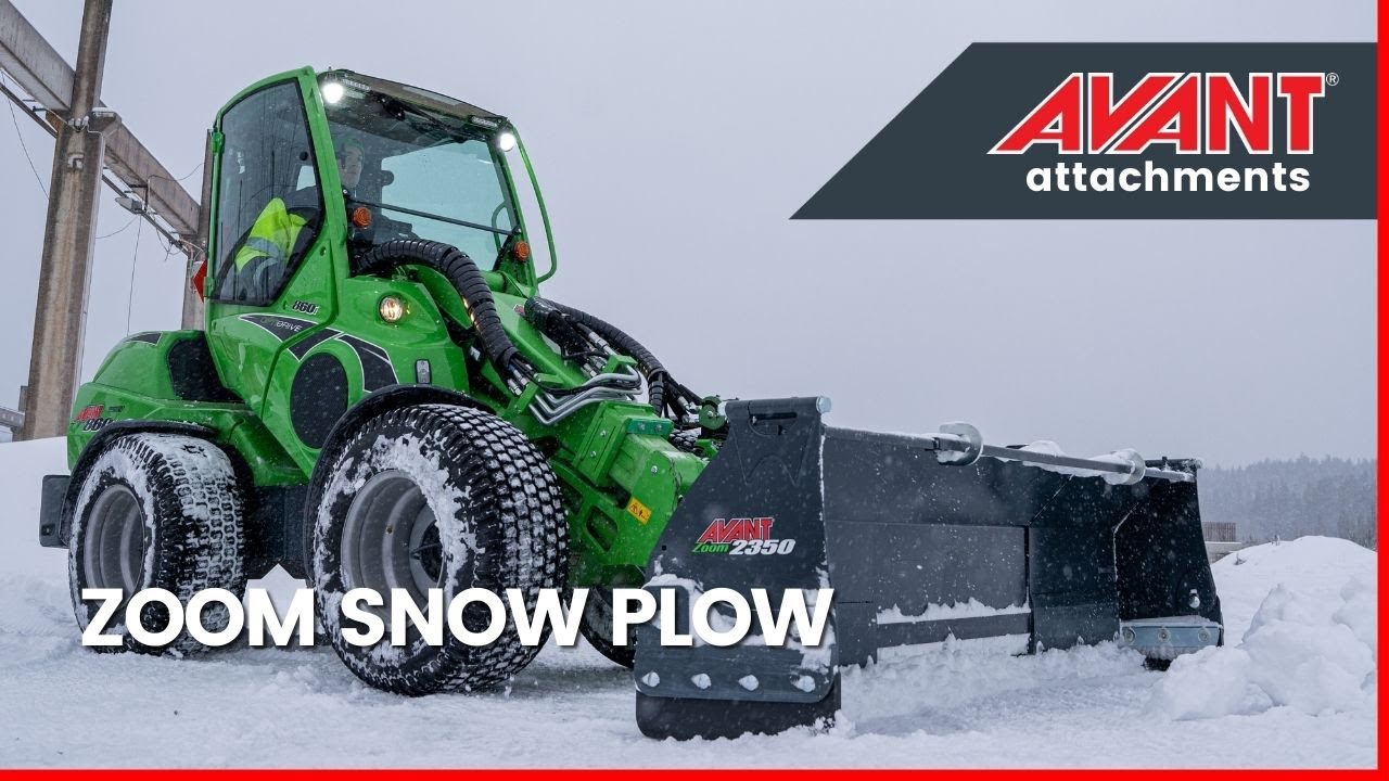 Avant attachments: Zoom snow plow