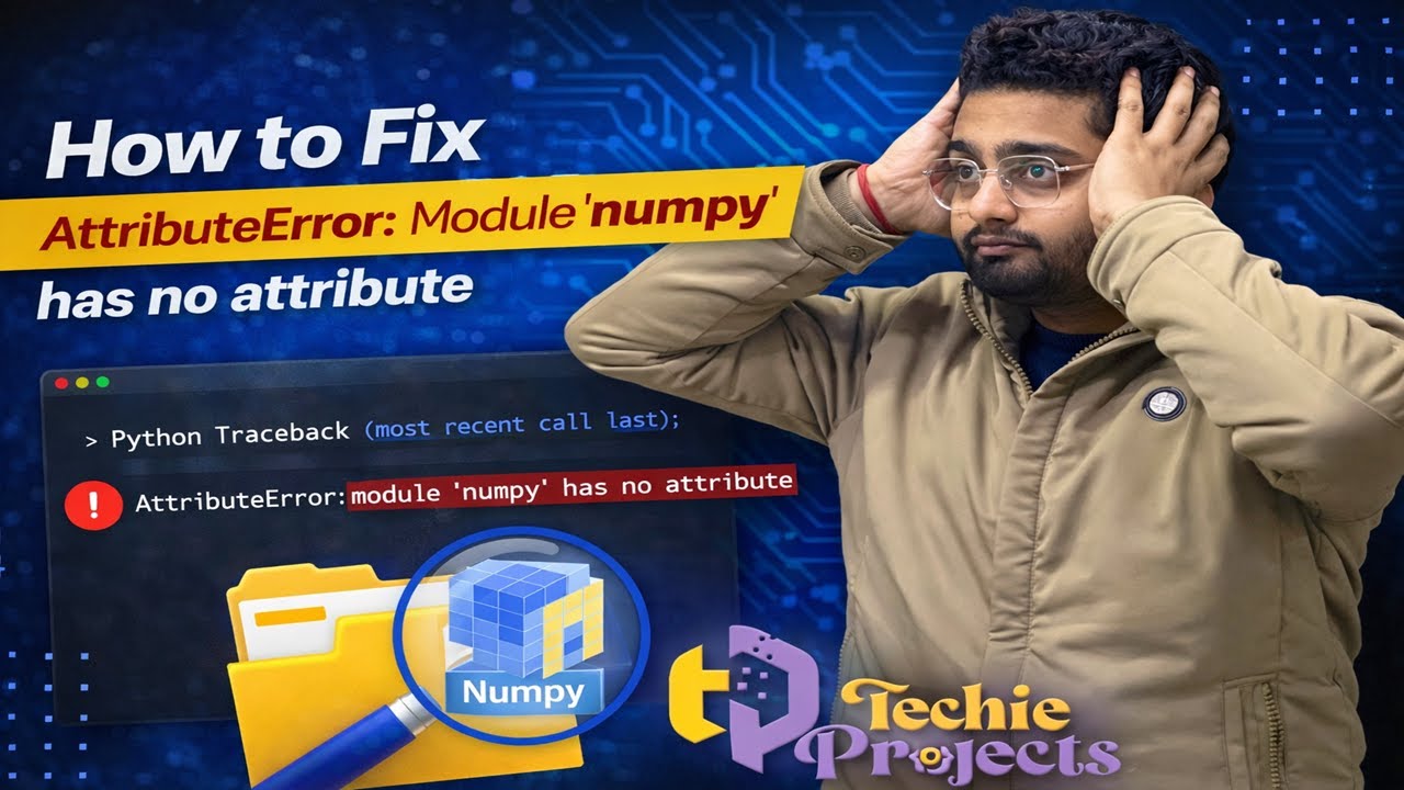 Как исправить ошибку AttributeError: Модуль 'numpy' не имеет атрибута | Модуль 'numpy' не имеет о...