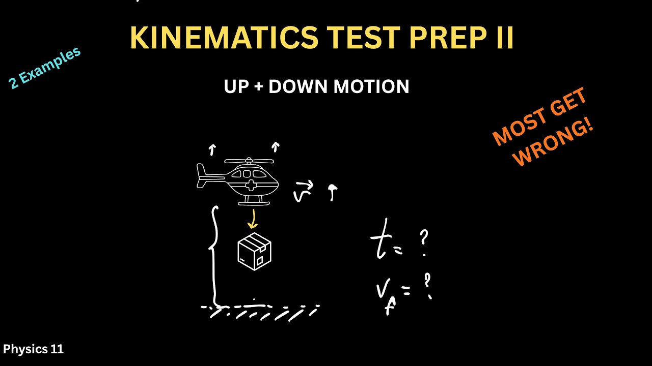 Kinematics Exam Prep II | UP and Down motions -   Step‑By‑Step Guide - Physics I