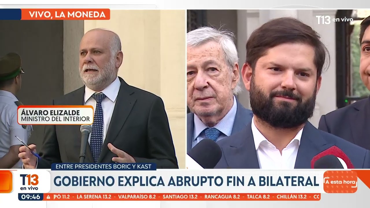 Ministro Elizalde detalla en reunión que sostuvo el presidente Boric junto a José Antonio Kast