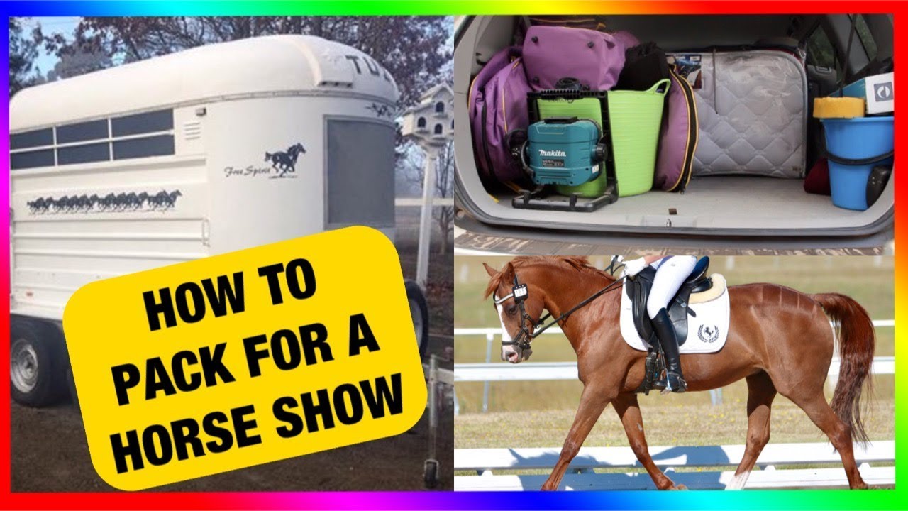 HOW I PACK FOR A HORSE SHOW! Talicia's Show Series!