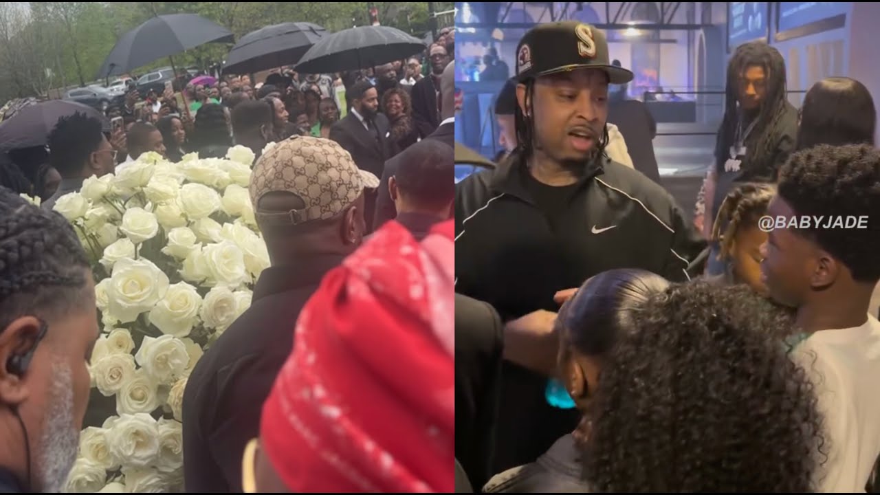 21 Savage Pulls Up To Young Scooter Funeral To Make Sure His Kids Are Straight