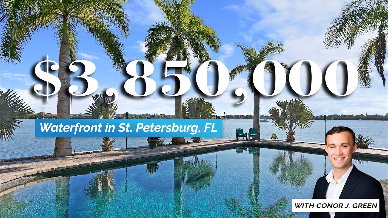 Inside a $3,850,000 St. Petersburg Florida WATERFRONT MANSION | Luxury Home Tour