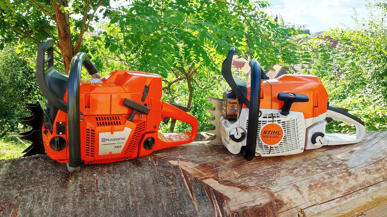 Stihl vs. Husqvarna - 365 Special versus MS 400c (same bar & chain)