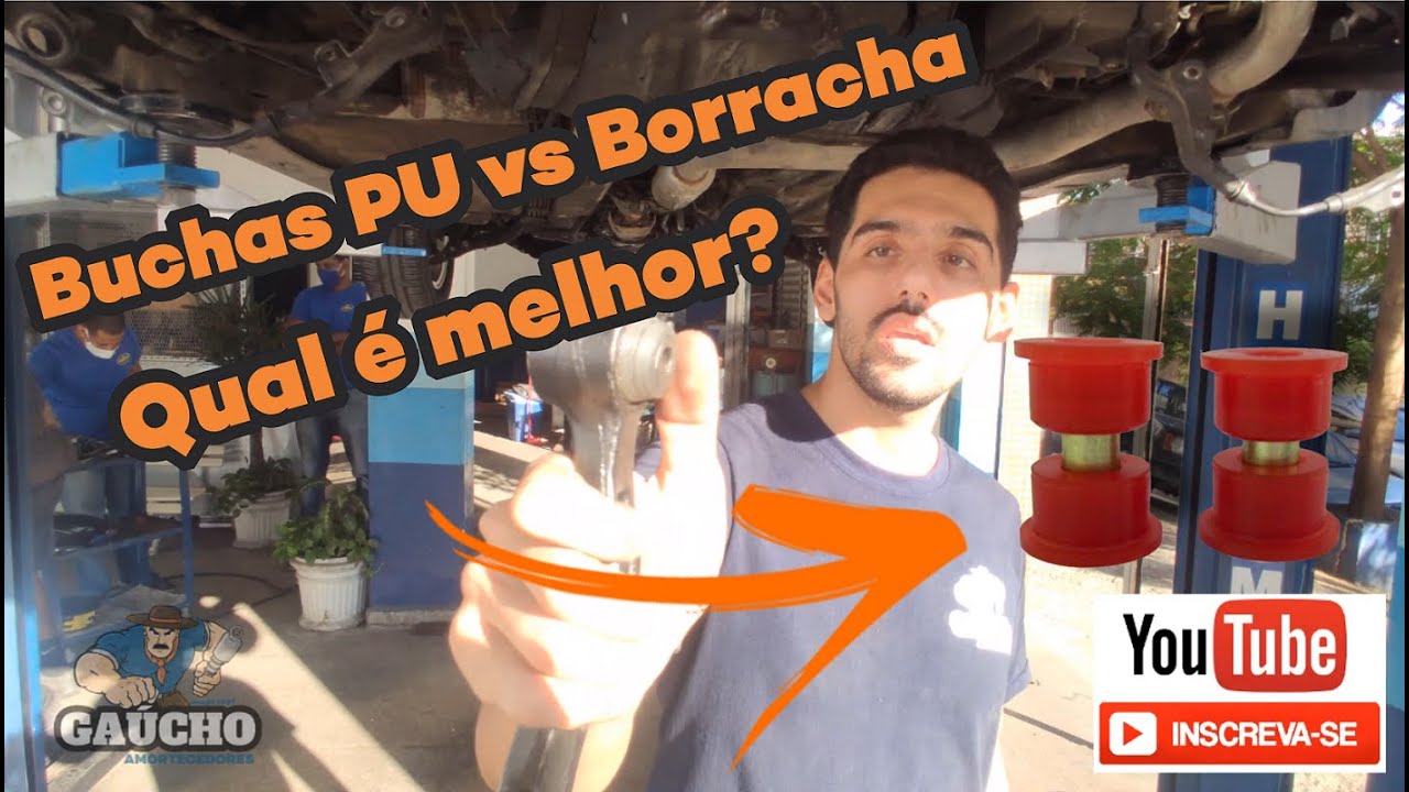 Buchas PU são boas? OU melhor buchas de BORRACHA? - Gaúcho Amortecedores