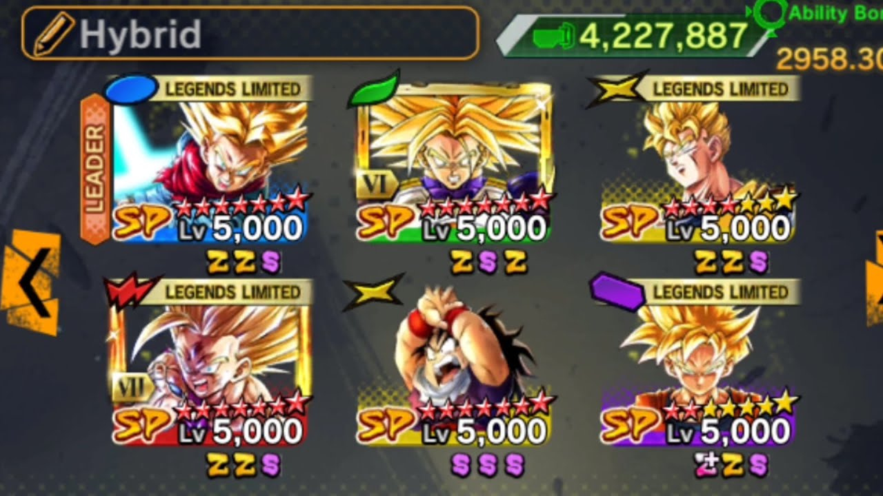 Best Team for Zenkai GRN Super Trunks! Showcase - Dragon Ball Legends