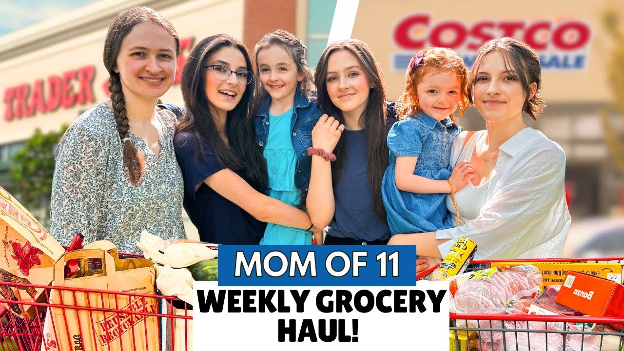 11 KIDS: Big Family Grocery Shopping: Costco & Trader Joe's