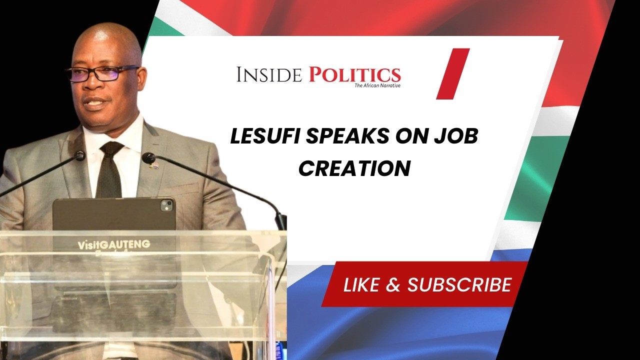 Panyaza Lesufi confirms R173bn rollout to create 114,000 Gauteng jobs.