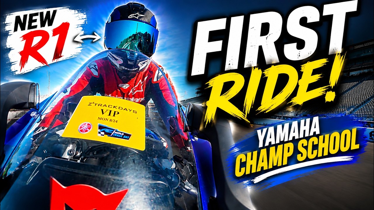 First Ride on New R1 with Yamaha Champ School