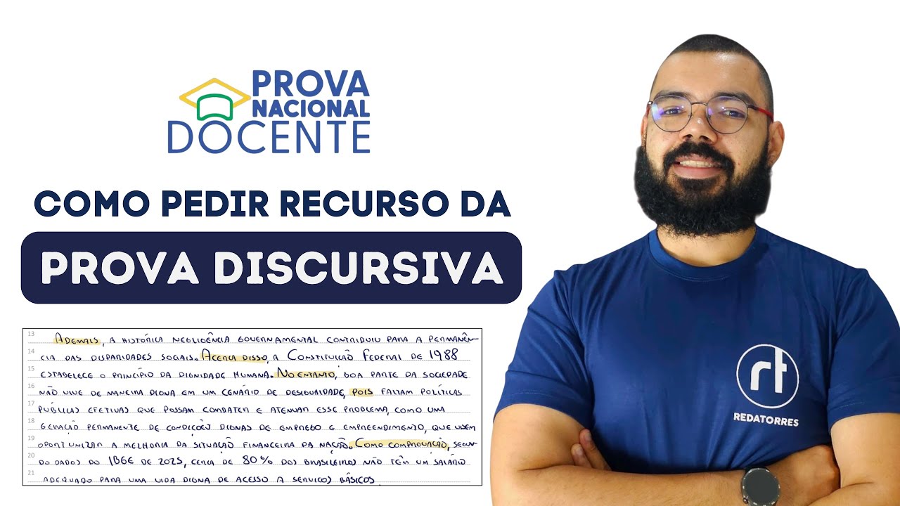 PND: como pedir recurso na prova discursiva