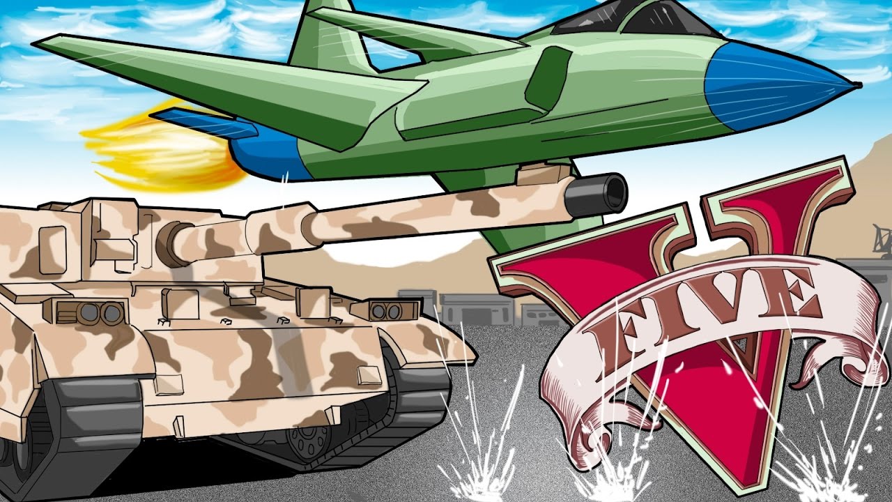 GTA V - TANQUES x JATOS e a BURRICE ABSURDA de um IDIOTA