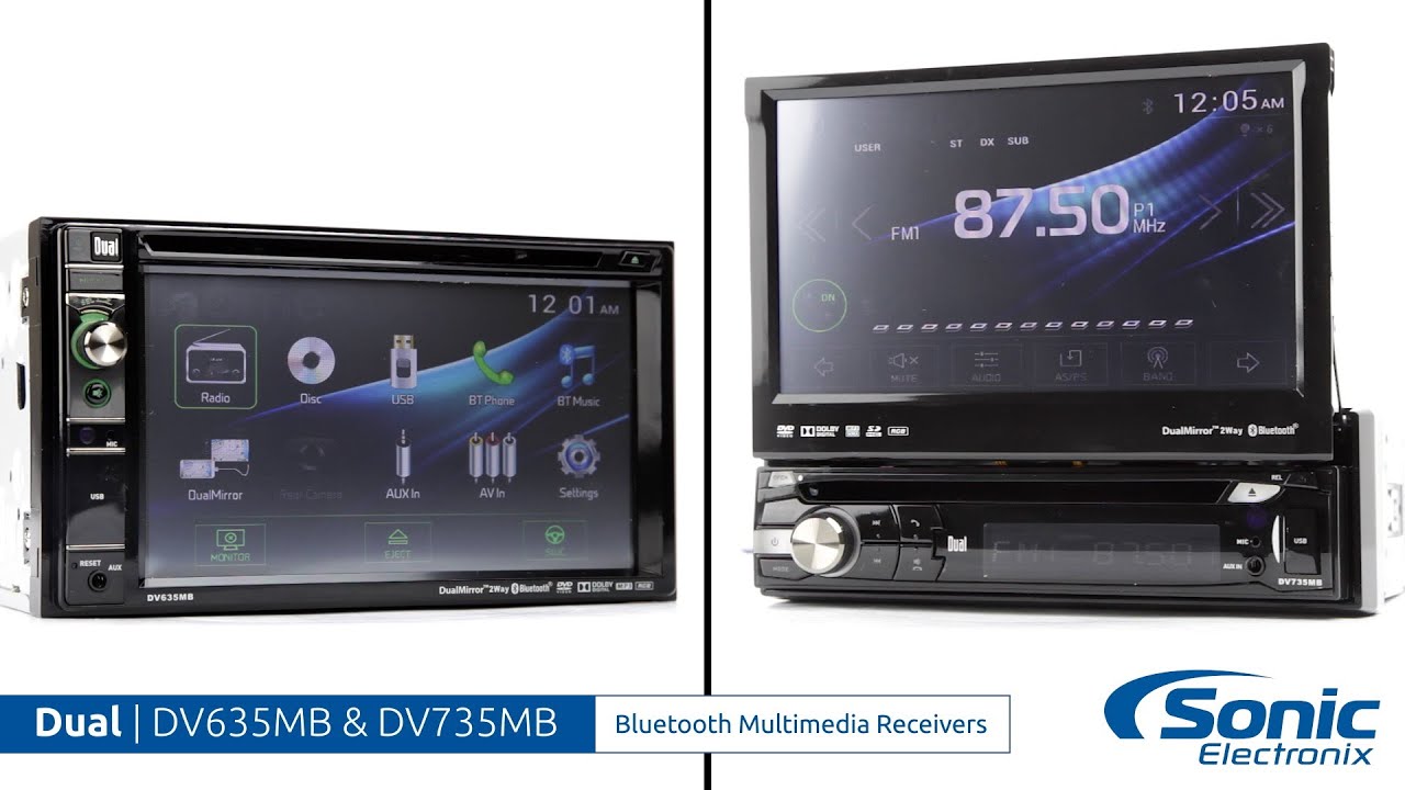Dual DV635MB & DV735MB Bluetooth Multimedia Receivers | Product Overview