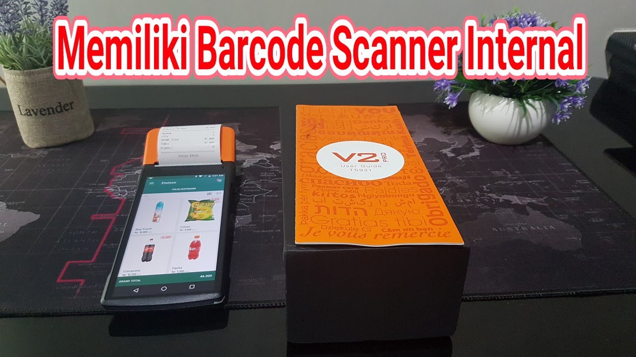 Perangkat Alat Kasir Sunmi V2 Pro dengan EQioZMart