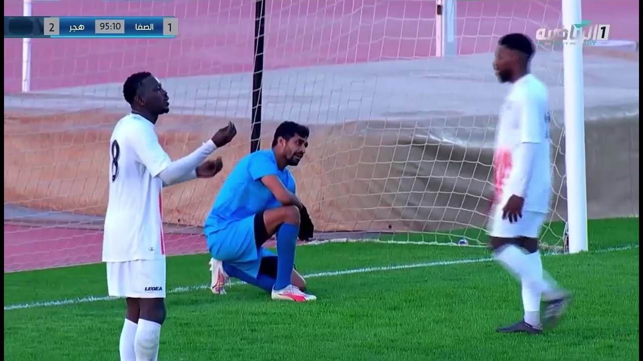 هدف لاعب هجر مرتضى البريه على الصفا 2-1  ضمن الجولة 23 من دوري الدرجة الثانية