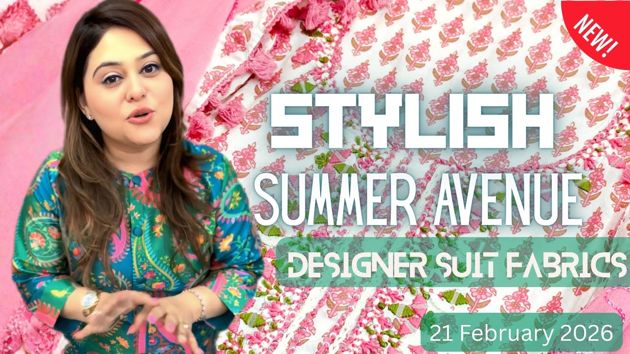 🌸 Choyce Live | 21st February Stylish Summer Avenue Designer Suit Fabrics 🌸