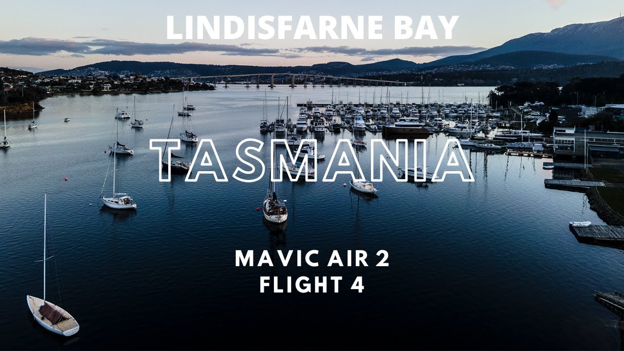 Tasmania by Drone in 4K - Lindisfarne Bay, Hobart - Ricky P