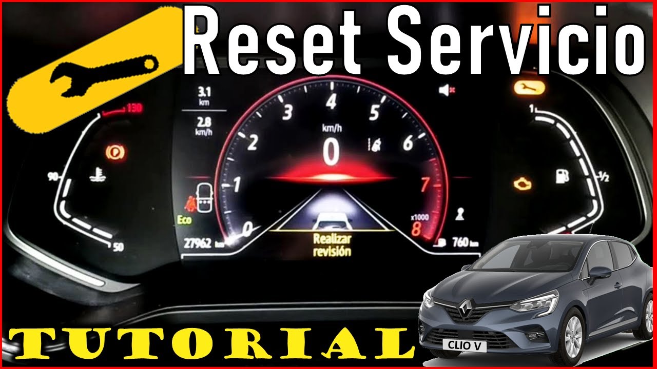 Reset mensaje servicio - Renault Clio 5 V - Motor 1.0 TCe - Tutorial