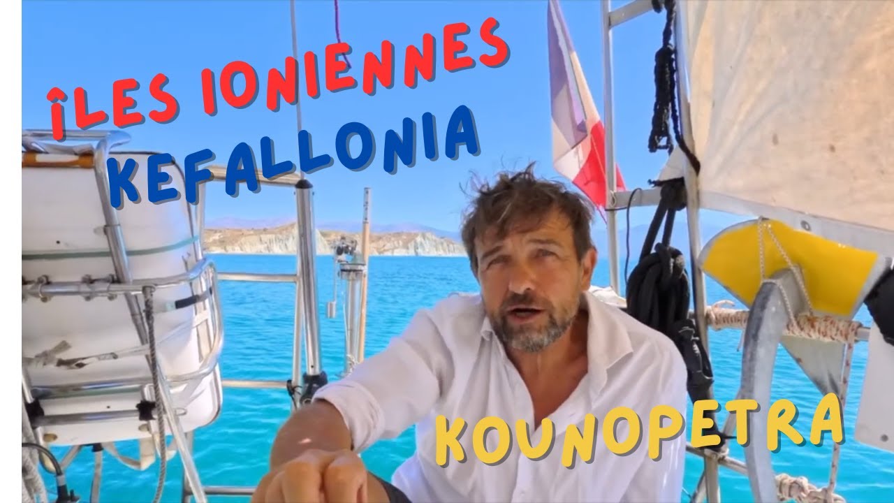 CARNET DE MOUILLAGES n°4 KOUNOPETRA, île de Kefallonia , Îles Ioniennes , Grèce
