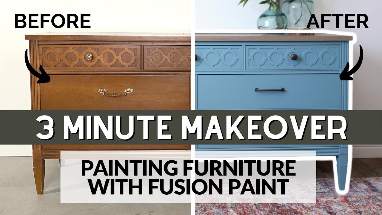 Покраска мебели краской Fusion Paint | Преображение за 3 минуты