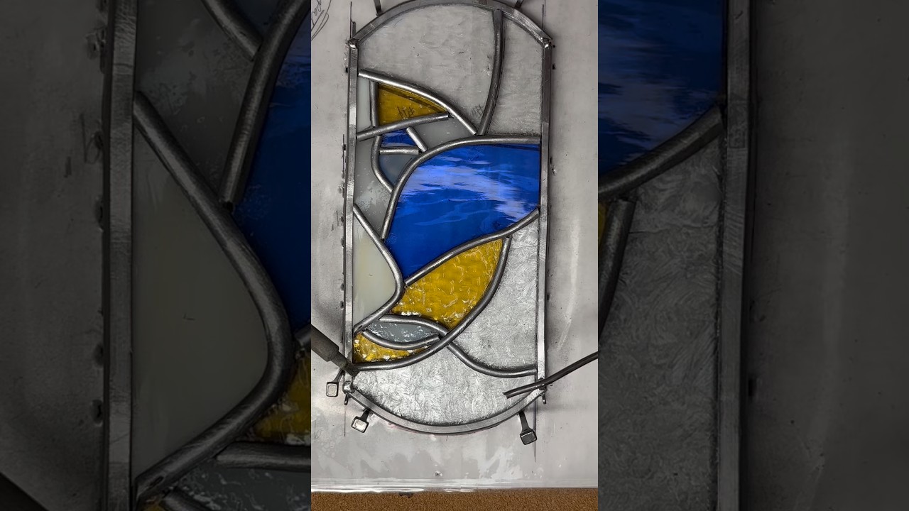 ☄️🔥🥵Sizzling Solder on Leaded Stain Glass panels ☄️🔥🥵