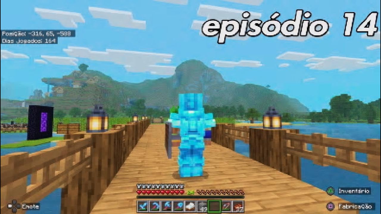 Ibdo pegar alguns minérios para a próxima construção, saga Minecraft, episódio 14