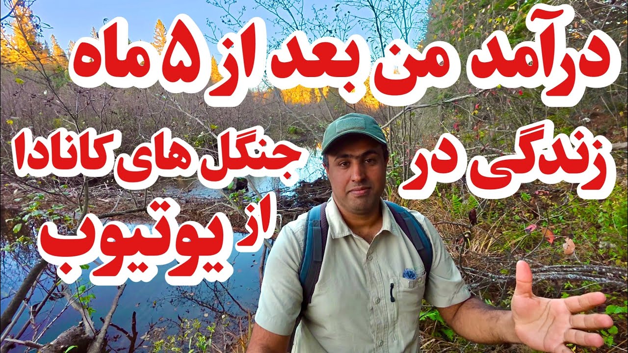 با زندگی در جنگل یوتیوبر شدم | یوتیوب چقدر پول میده ؟ 