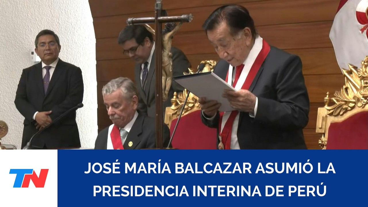 José María Balcázar asumió la presidencia interina de Perú tras destitución de Jerí