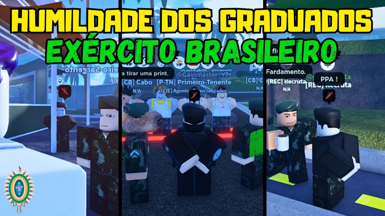 Roblox | ME DISFARCEI DE RECRUTA e TESTEI A HUMILDADE dos GRADUADOS! (E.B do TEVEZ)