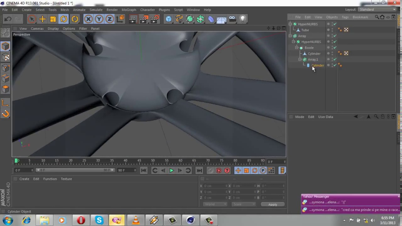 How to model a rim in Cinema 4D tutorial