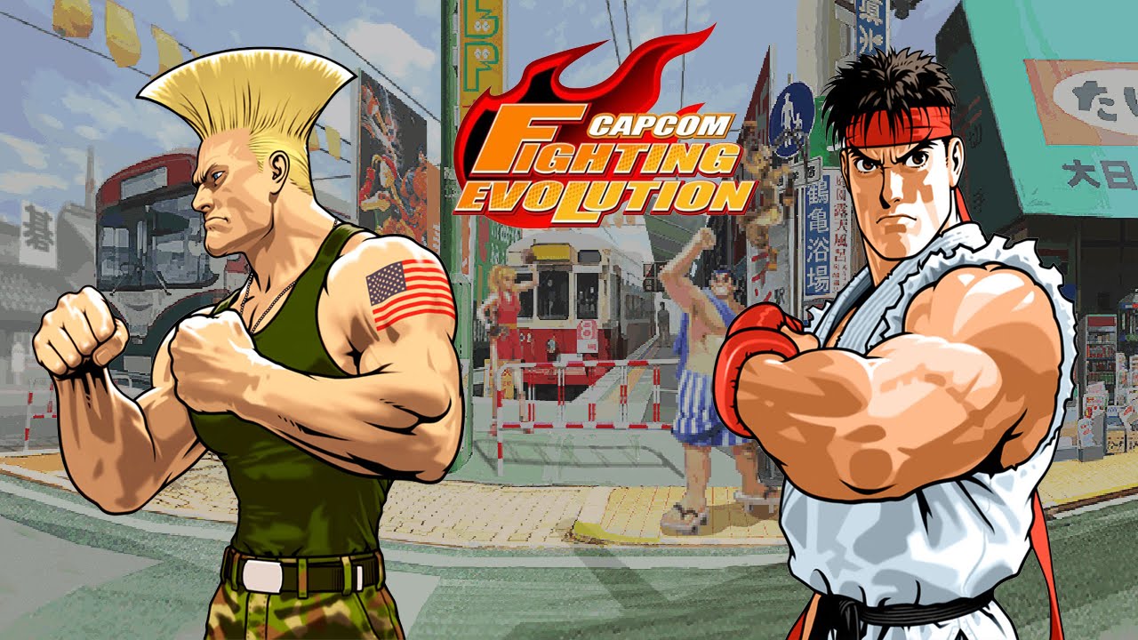 Capcom Fighting Evolution - Guile/Ryu - Arcade Mode Playthrough