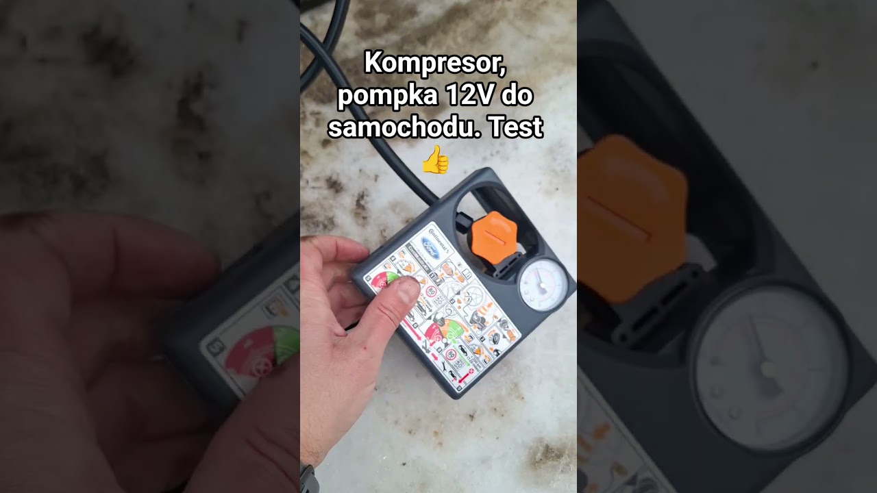 Test kompresor, pompka, pompowanie k&oacute;ł, zestaw continental