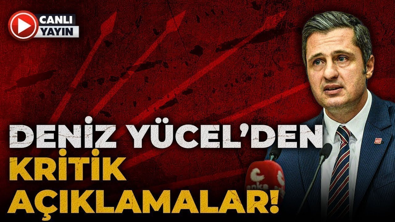 CHP Parti Sözcüsü Deniz Yücel CHP Genel Merkezi'nde açıklama yaptı (22 Temmuz 2025)