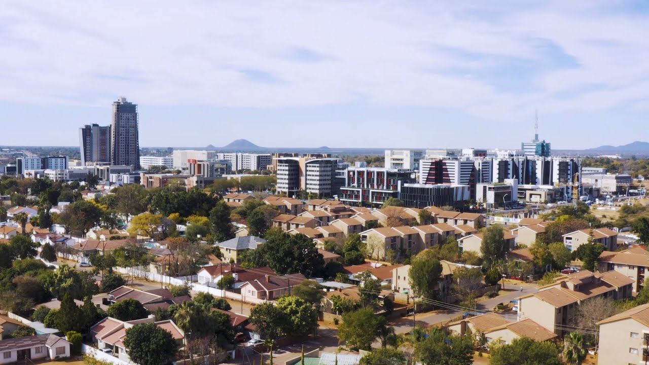 Gaborone CBD Botswana (Drone)