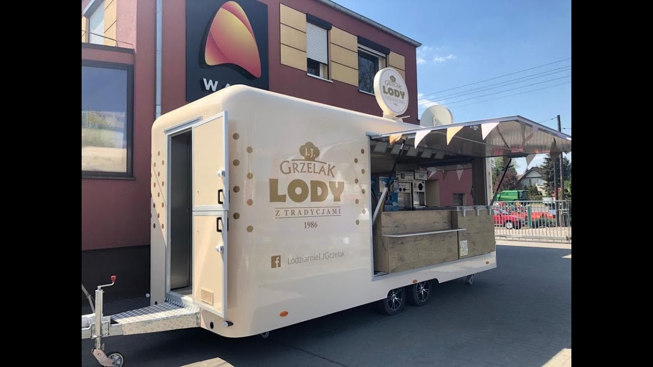 Przyczepa WARK do lod&oacute;w / Imbiss Anh&auml;nger / Eis trailer