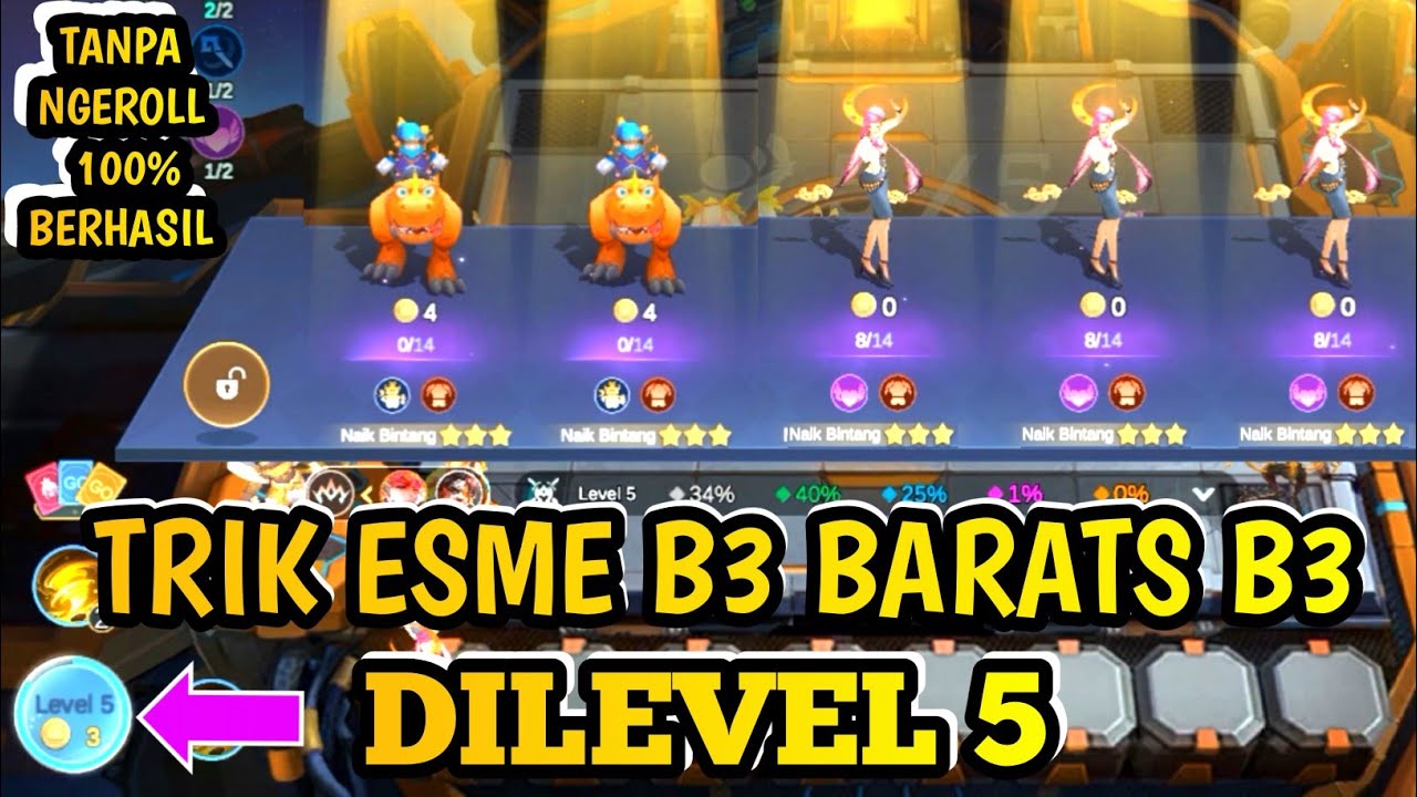 TRIK TANPA NGEROLL LEVEL 5 ESMERALDA B3 BARATS B3 PAKE COMMANDER VALE TERBARU||100% BERHASIL||MCGG