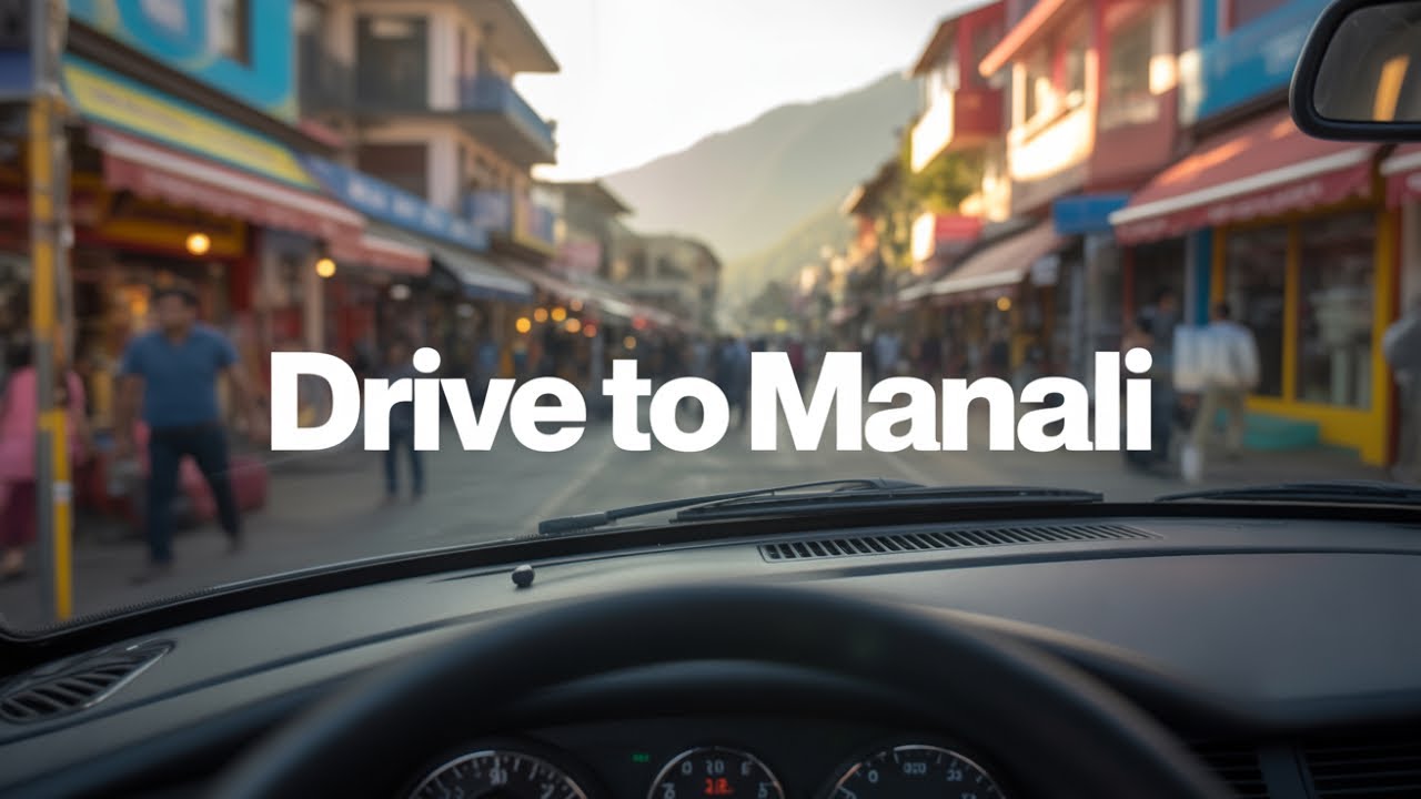 A Drive to Manali Mall Road - The Most Beautiful Road Trip!