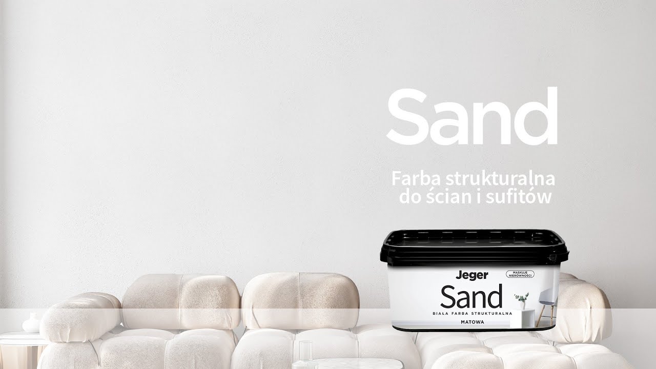 💡Film instruktażowy - Jeger Sand - Farba strukturalna nadająca ścianie fakturę &bdquo;piasku&rdquo; - DIY