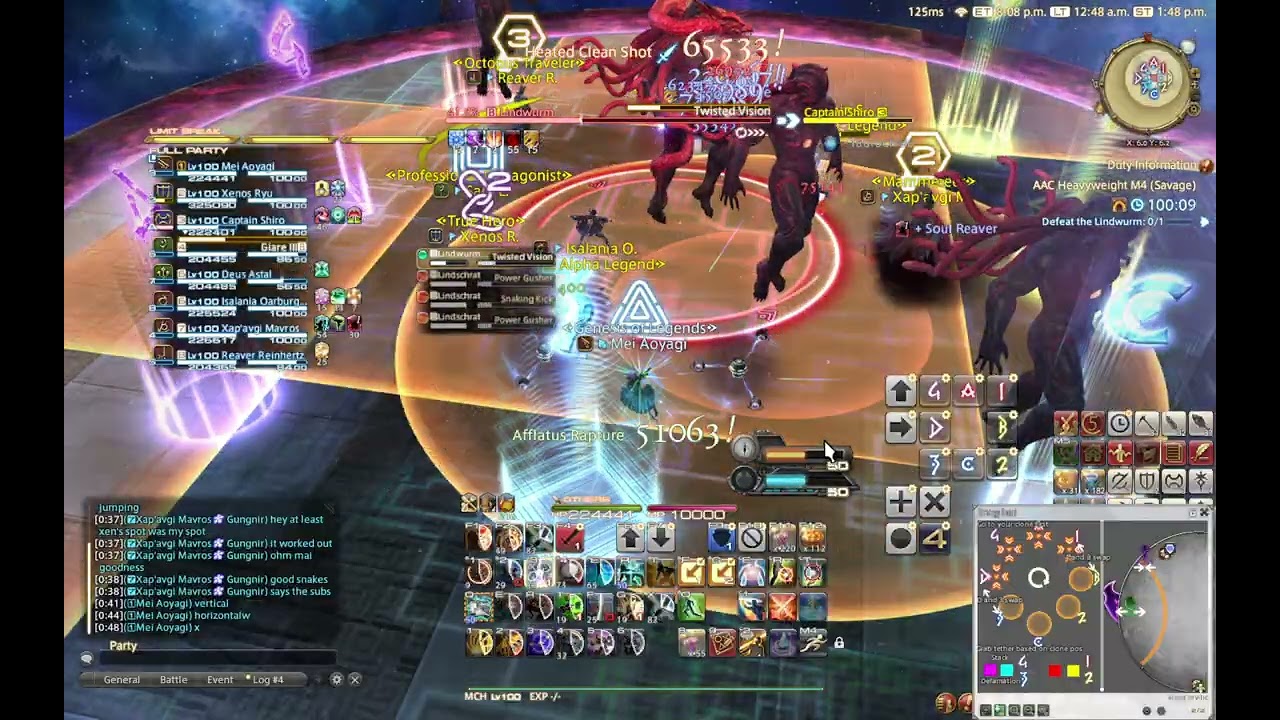 【FF14】Arcadion Heavyweight M4 (Savage) Phase 2 reclear (MCH)