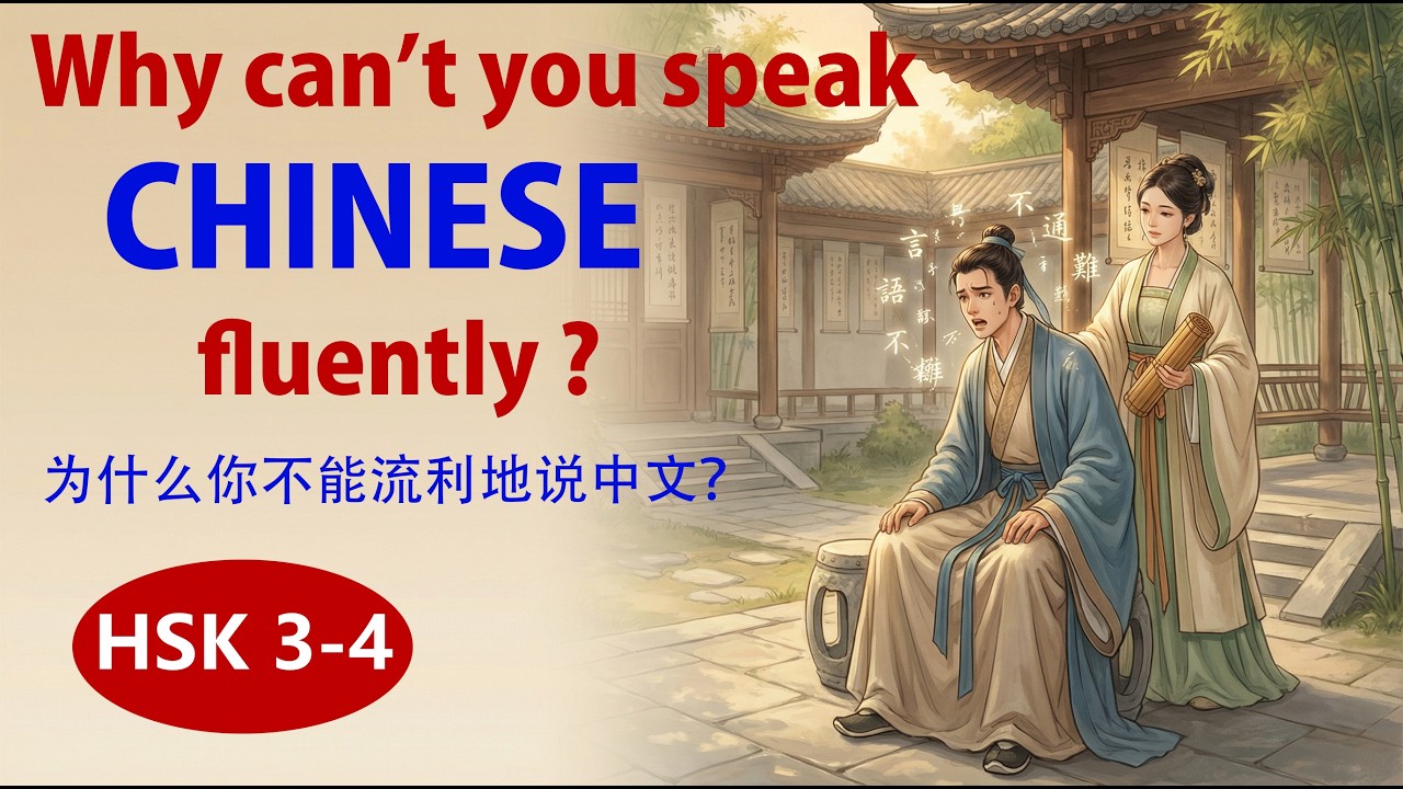 HSK 2-3 | Chinese podcast | Why can't you speak Chinese fluently ?