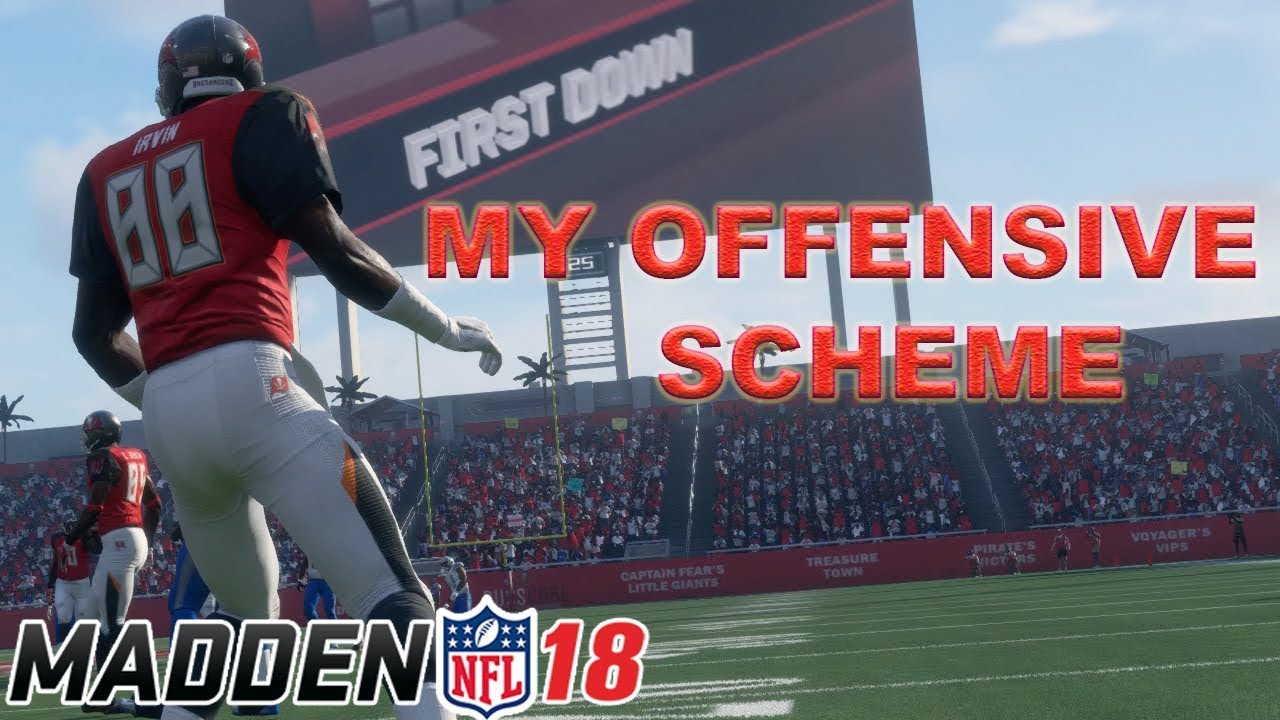 MY OFFENSIVE SCHEME! | MADDEN 18 TIPS